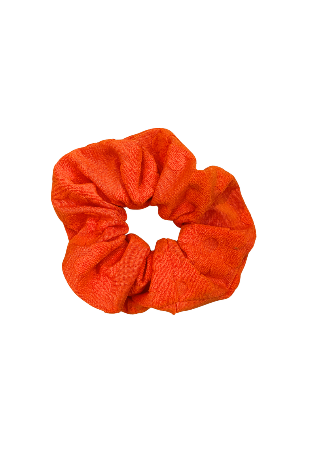 Orange Flower Power Scrunchie