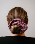 Mauve Satin Scrunchie- 3 Sizes