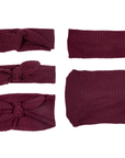 Wine Waffle Knit Headband- 5 styles