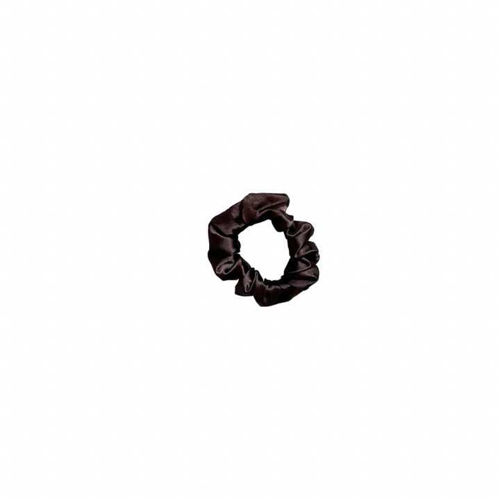 PREORDER: Dark Chocolate Satin Scrunchie- 3 Sizes