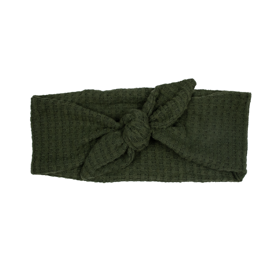 Olive Waffle Knit Headband- 5 styles