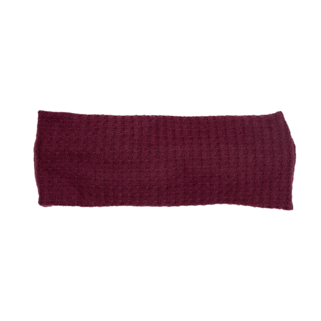 Wine Waffle Knit Headband- 5 styles