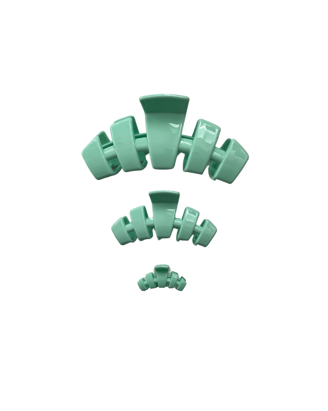 Mint Hair Clips- 3 sizes