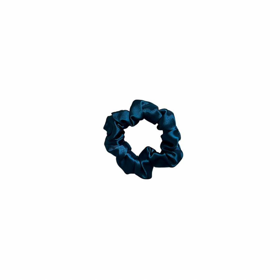 Teal Satin Scrunchie- 3 Sizes