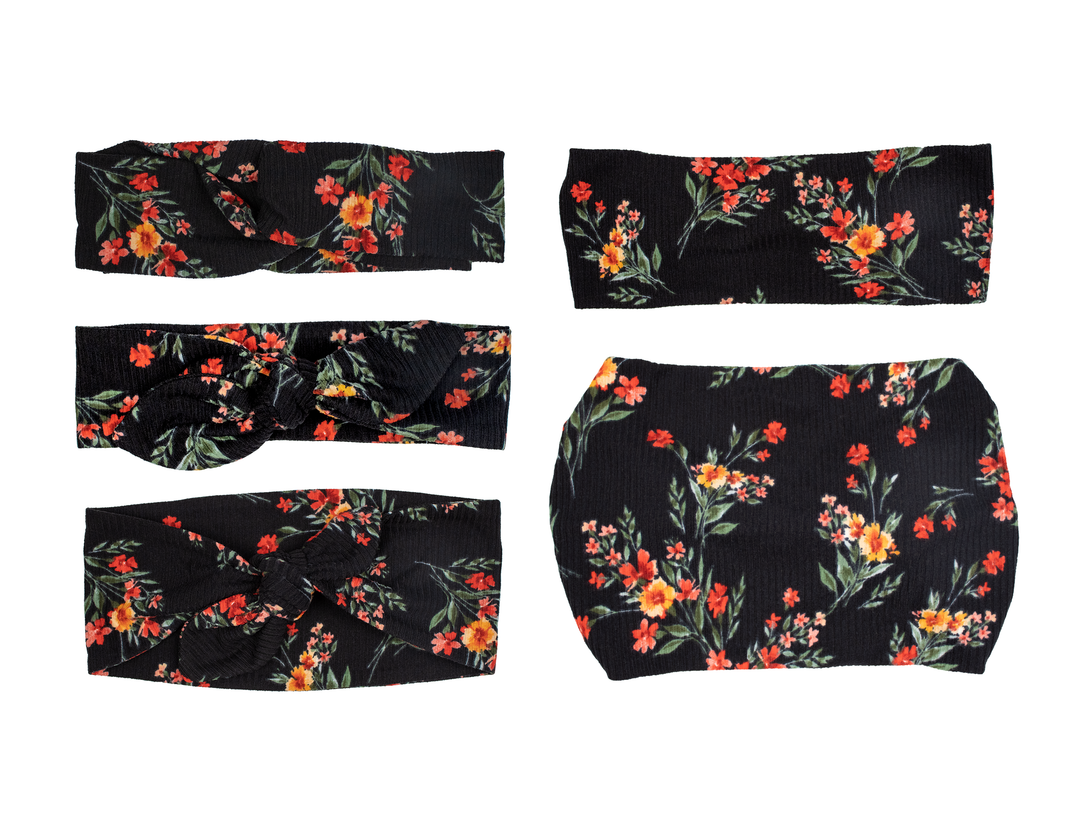 PREORDER: Midnight Bouquet Headband- 6 Styles