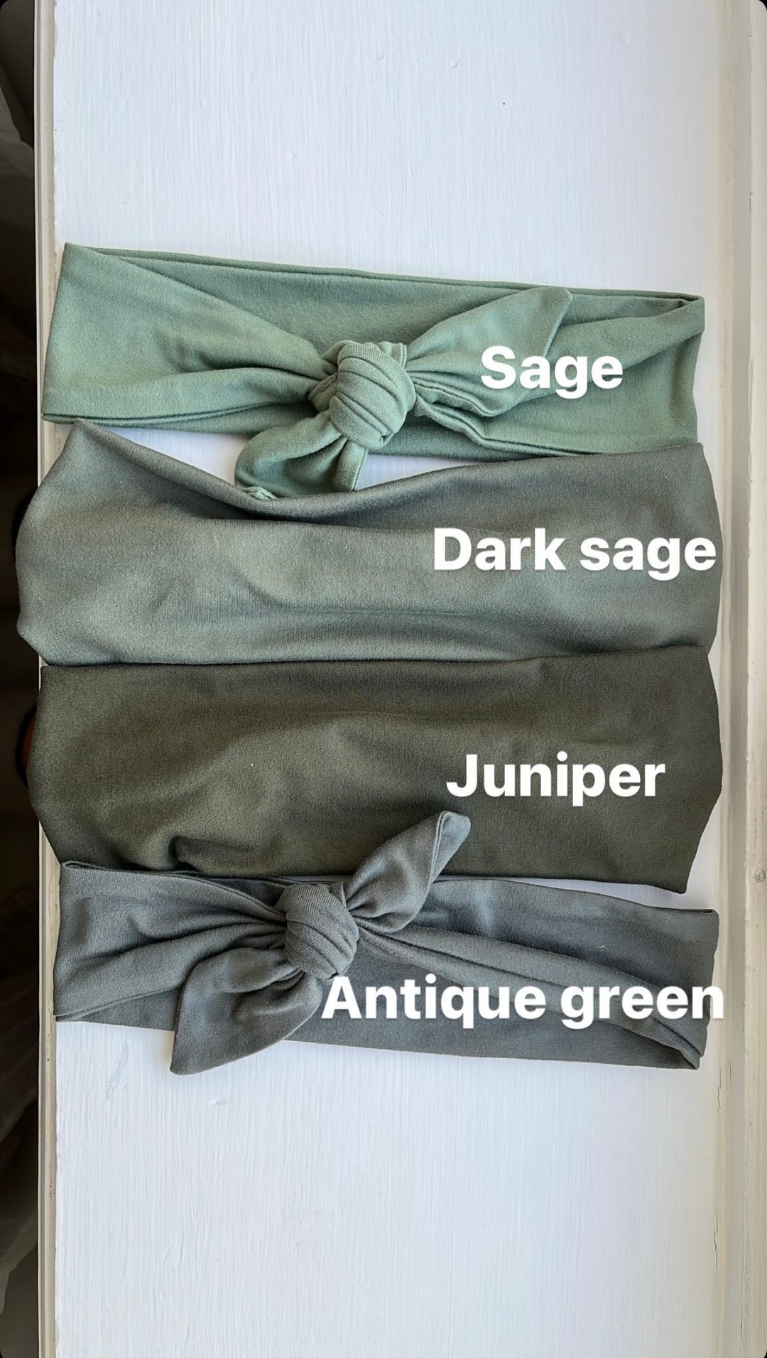 Dark Sage Headband- 5 Styles