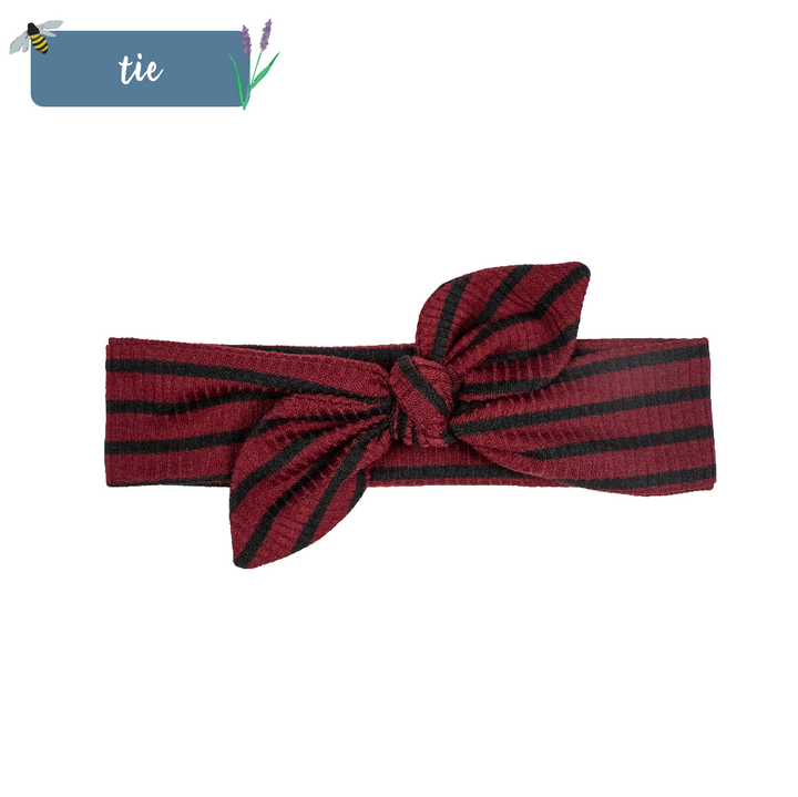 PREORDER: Burgundy Rib Stripe Headband- 6 styles