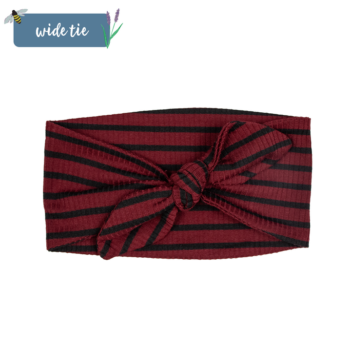 PREORDER: Burgundy Rib Stripe Headband- 6 styles