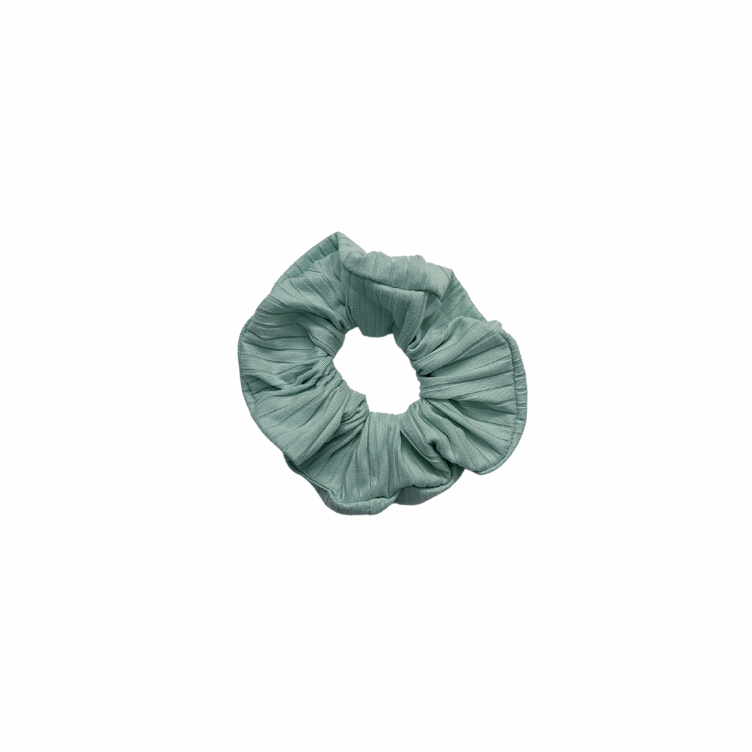 Mint Ribbed Scrunchie