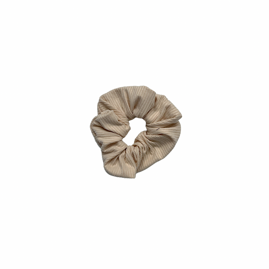 PREORDER: Cream Ribbed Scrunchie