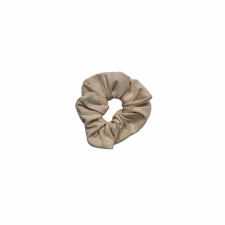 PREORDER: Cream Ribbed Scrunchie