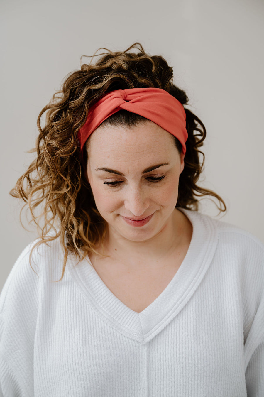 Coral Pink Headband- 5 Styles