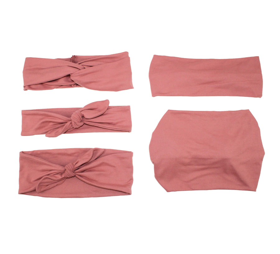 Mauve Headband- 5 Styles
