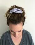 Lilac Ribbed Scrunchie