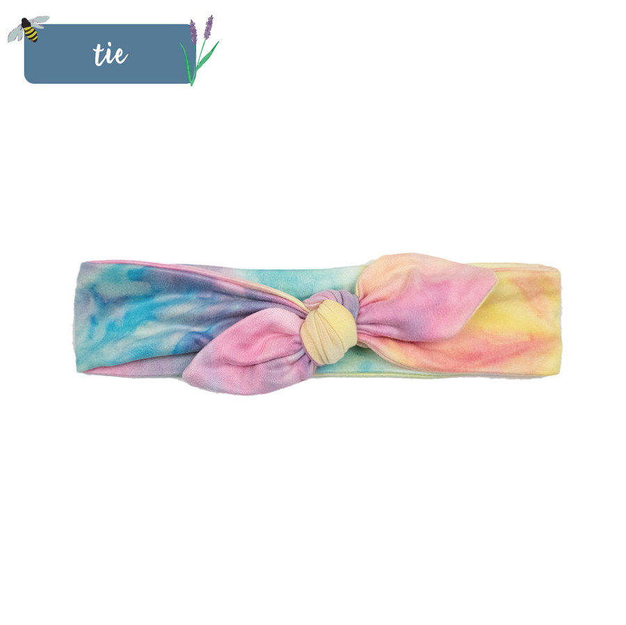 Rainbow Tie Dye Headband- 5 Styles